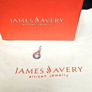 James Avery Retired LG Sea Shell Clam Charm Pendant